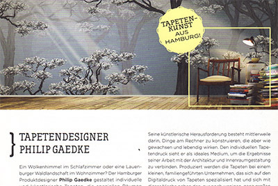 Tapenkunst aus Hamburg - Magazin Beisner Druck