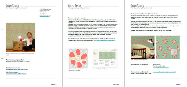 PDF Presseinformation Muster Gestalten